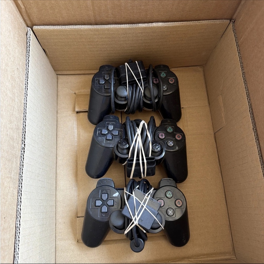 Sony Black Wired DualShock-Style Controllers - 3-Pack